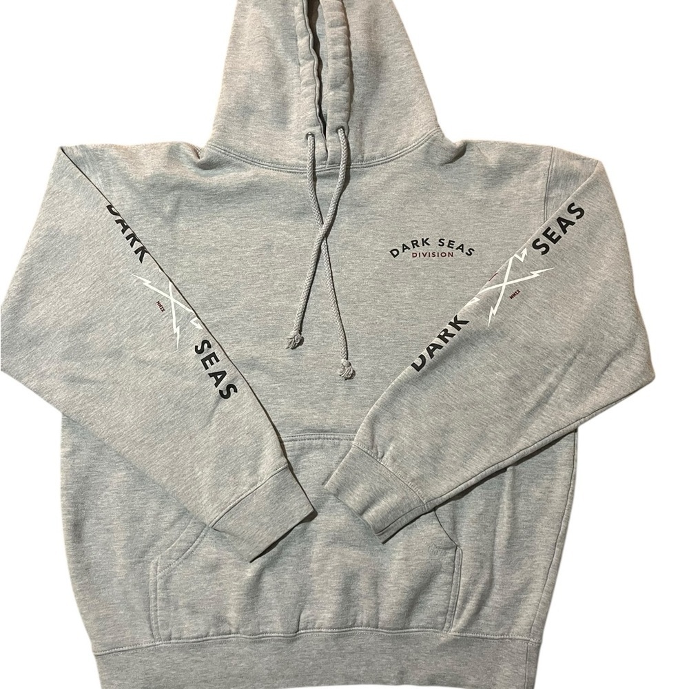 Dark Seas Headmaster Heather Gray Hooded Hoodie Pullover Skater Sweatshirt SZ M - Picture 2 of 11